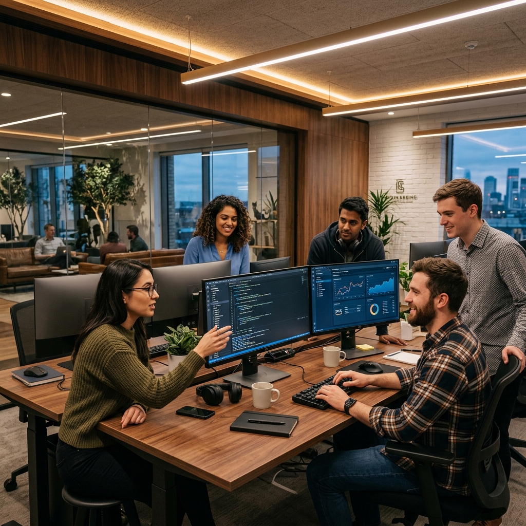 Uffici 3T Srl - Team di sviluppo al lavoro