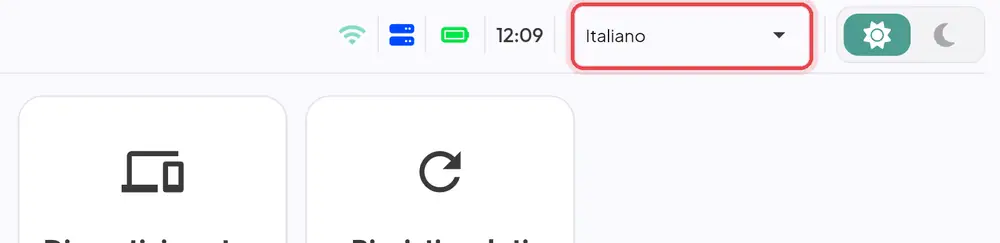 Dove si trova «Lingua»