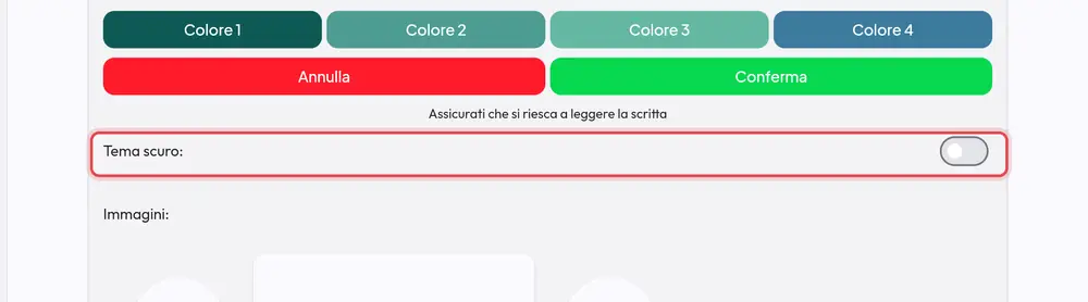 Dove si trova «Tema scuro»