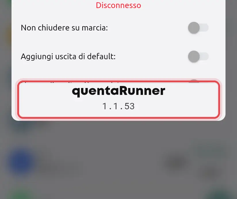 Dove si trova «Versione»