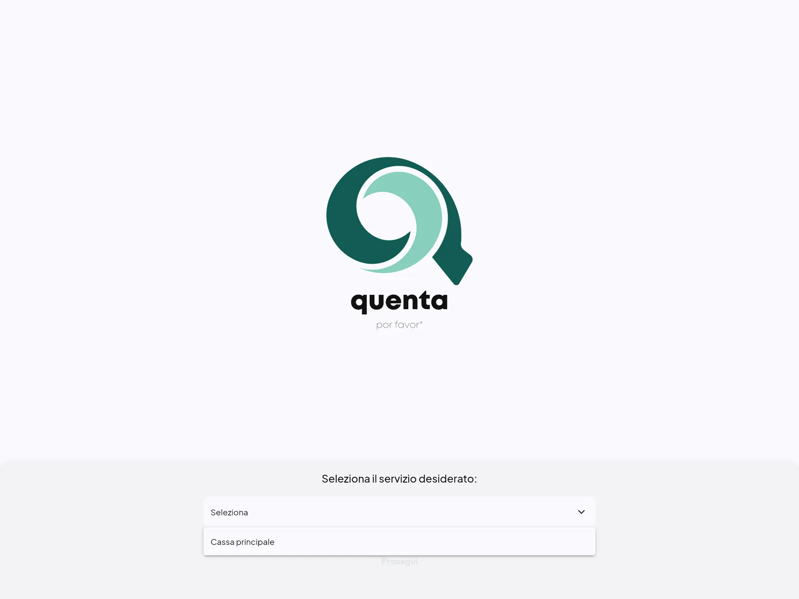 Scelta del servizio