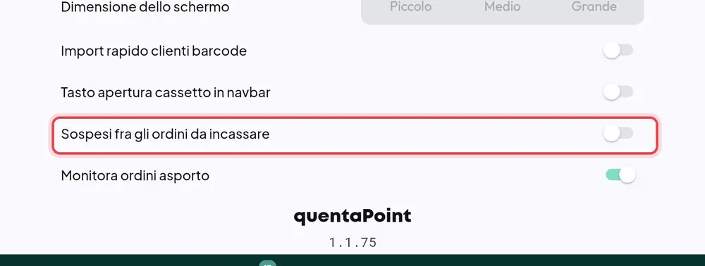 Dove si trova «Sospesi fra gli ordini da incassare»