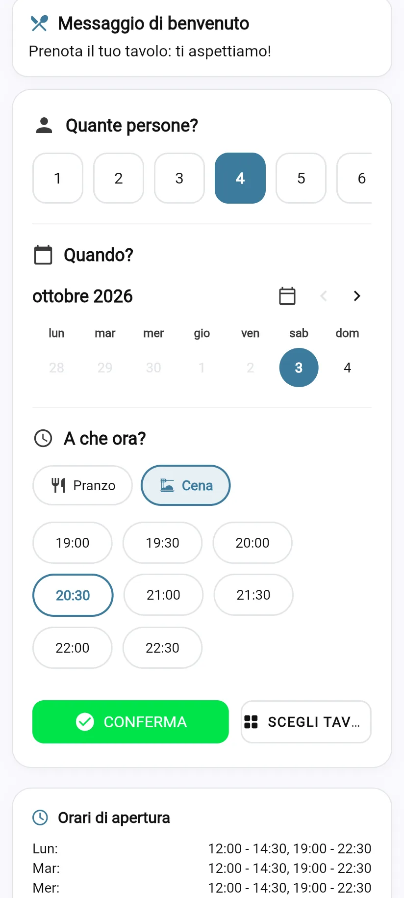 Prenotazione dal telefono