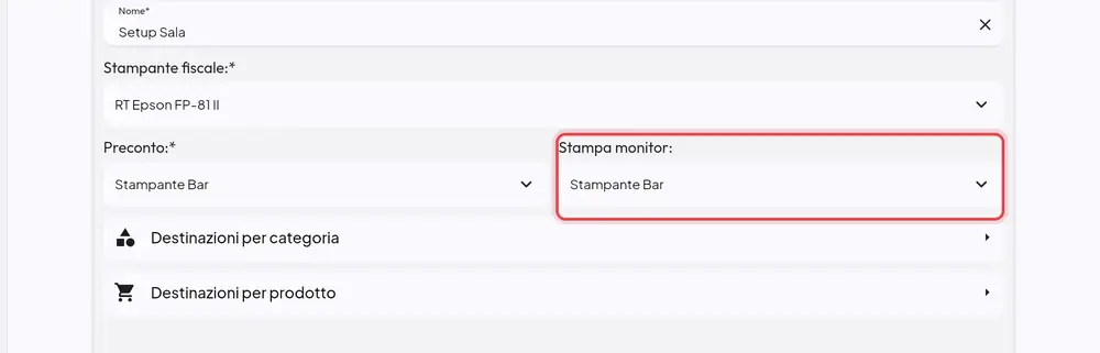 Dove si trova «Stampa monitor»
