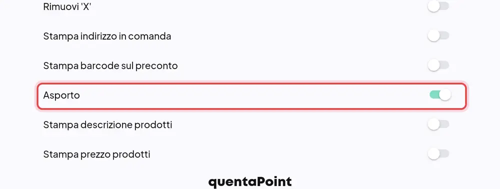 Dove si trova «Asporto»