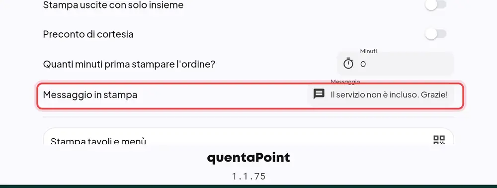 Dove si trova «Messaggio in stampa»