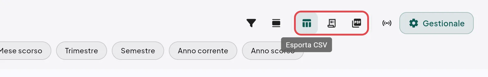 Icone di export